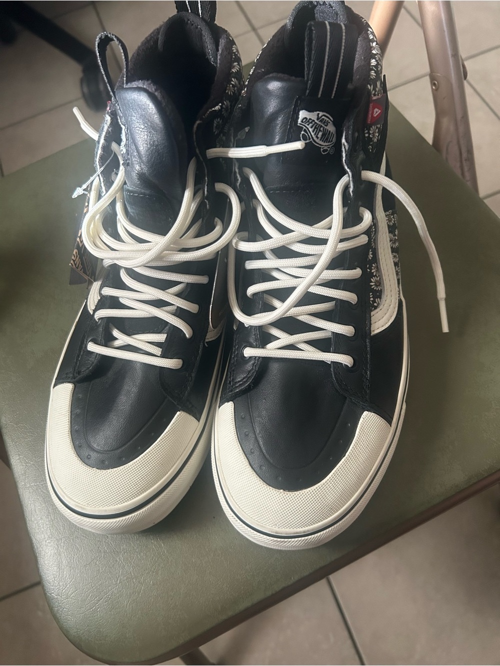 Vans Black High-Top Sneakers with White Accents